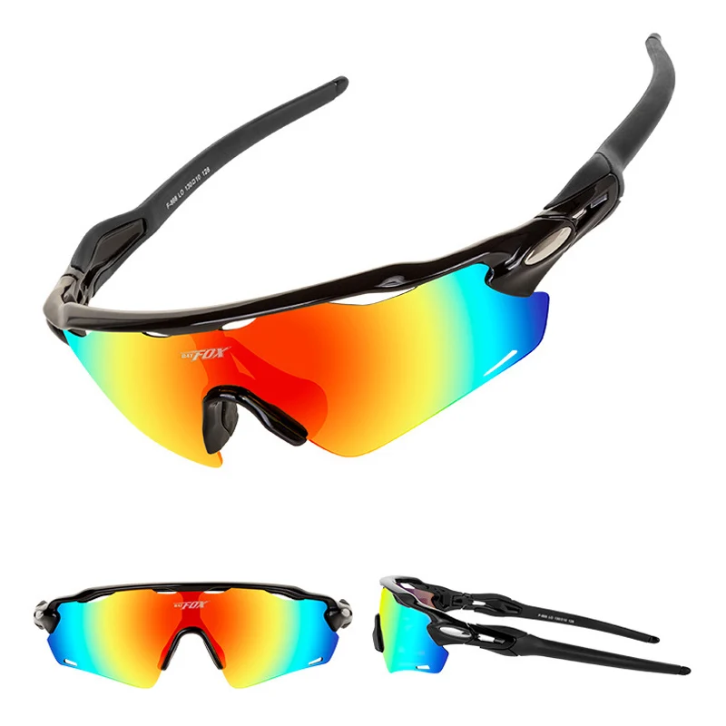 Unisex Polarized Glasses Bike Riding Men/Women Eye wear Sunglasses Anti UV with 3 Pairs TAC Lenses F868