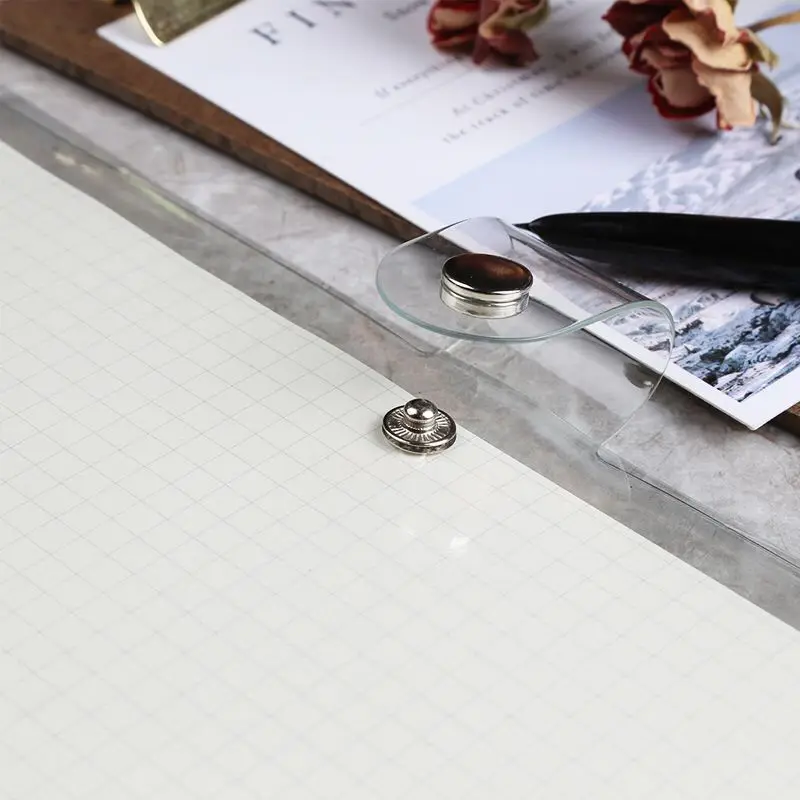 Capa do Caderno a5 a6 a7 Transparente Pvc da Folha Solta Apenas Simples Criativo Planejador Diário Shell Diy Acessório 7 Cheap Cadernos