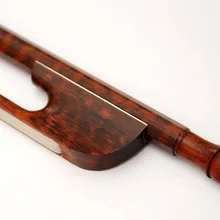 4/4 Размеры скрипка барокко лук змея деревянной палочкой Letterwood Snakewood Лягушка и придерживаться FPZ012