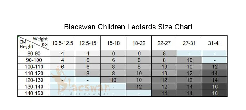 Children size chart logo