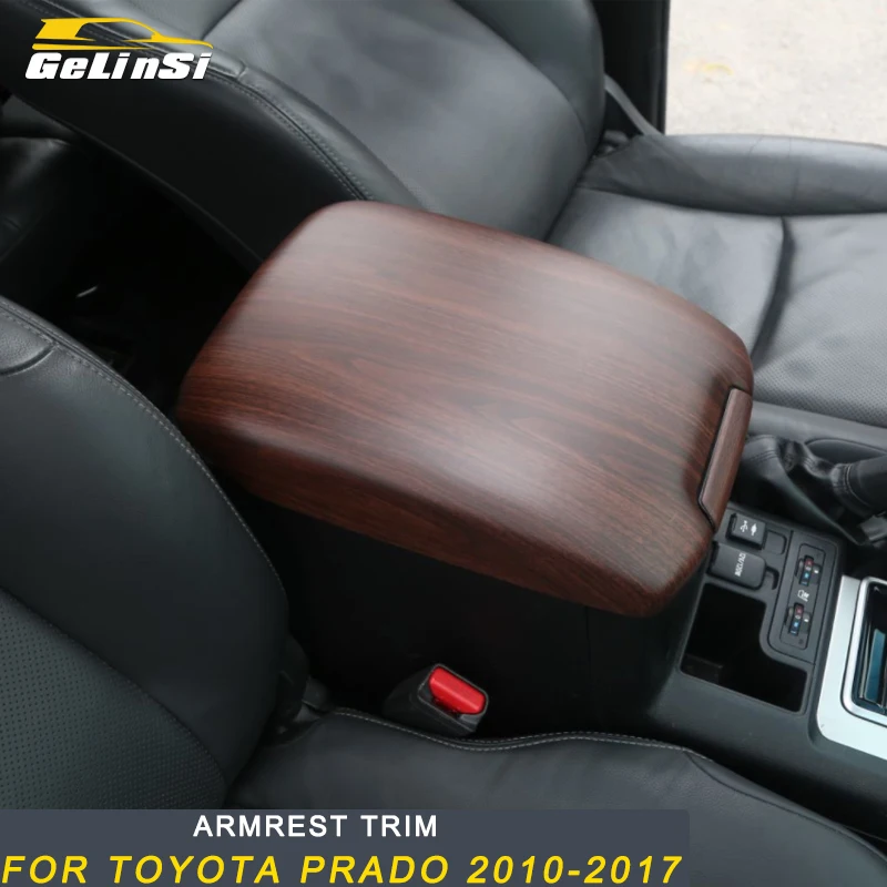 

Gelinsi For Toyota Prado 2018 Car Styling Armrest Storage Box Cover Trim Frame Sticker Interior Accessories