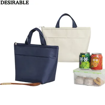 

Fashion Waterproof Lunch Bag for Women kids Men Cooler Lunch Box Bag Oxford Tote Portable Outdoor Travel Insulation Package 1pcs