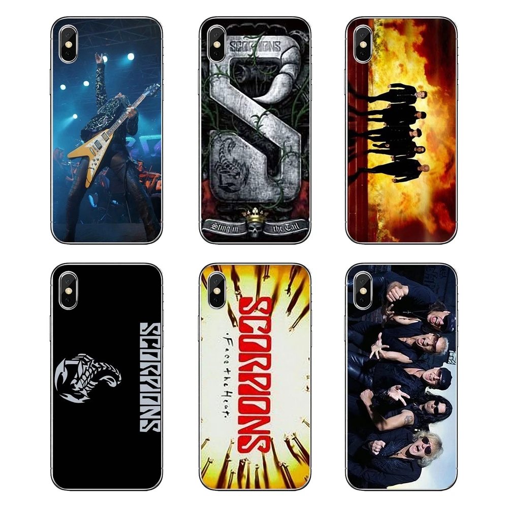 

Soft Transparent Cases Covers For Samsung Galaxy A5 A6 A7 A8 A9 J4 J5 J7 J8 2017 2018 Plus Prime Scorpions Heavy metal rock band