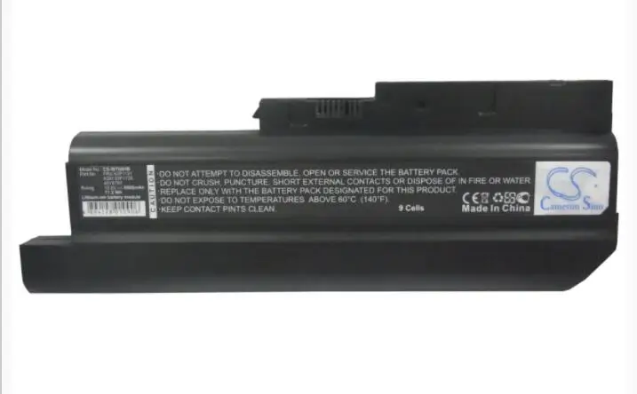 Cameron sino 6600 мАч аккумулятор для IBM ThinkPad R60 9455 T60p 1955 T61p 92P1142 АСМ 92P1138 Тетрадь, ноутбук, Батарея