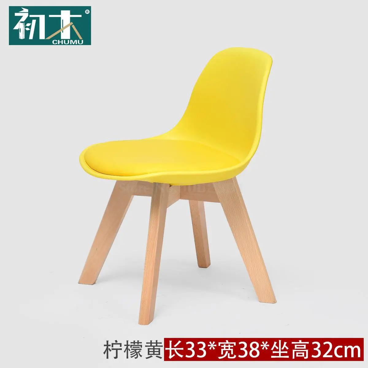 Solid wood children's chair home work chair kindergarten baby dining chair study primary school backrest chair - Цвет: Same as picture 8