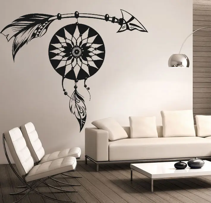 Download Arrow Decal Dream Catcher Wall Decals Feather Vinyl ...