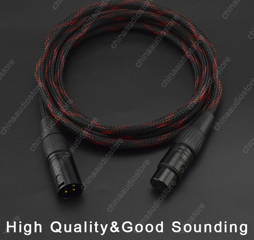 

Hi-Fi QL2 OFC XLR Cable Balanced Male To Female Audio Interconnect Cable Wire XLR Balaneced Cable For Preamp Amplifier Equalizer