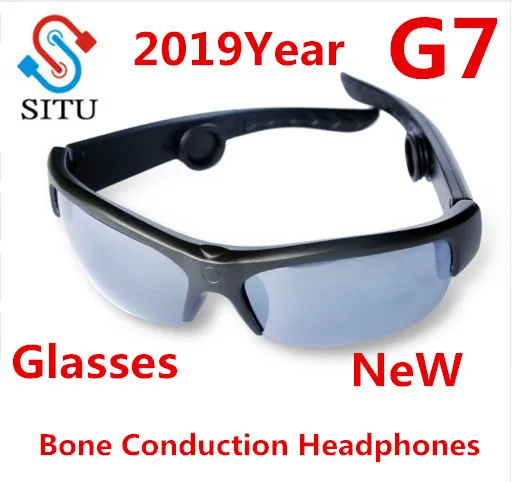 

2019 New Bone Conduction Headphones Bone Conduction Sunglasses Bluetooth Wireless Headphones Smart Sunglasses Built in mic