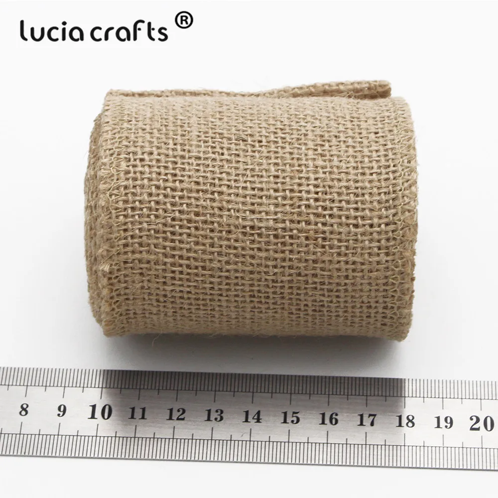 Lucia crafts 3 года/лот 4 см/5 см/8 см/10 см джутовые Мешковины Ленты Hessian рулоны деревенская ткань для украшения свадебной вечеринки V0504