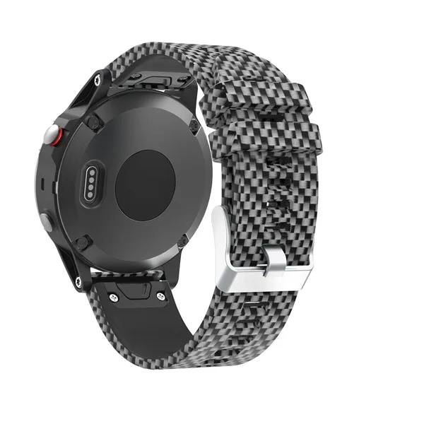 22 мм ремешок на запястье для Garmin Fenix 5 forerunner 935 gps Смарт-часы с принтом спортивный силиконовый ремешок для часов с быстрым выпуском - Цвет: Color D