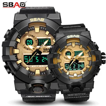 

Sbao Fashion Brand Led Display Men Woman Sport Lovers' Watch Digital Wristwatch Stop Daily Alarm Calendar Water Resistant Shock