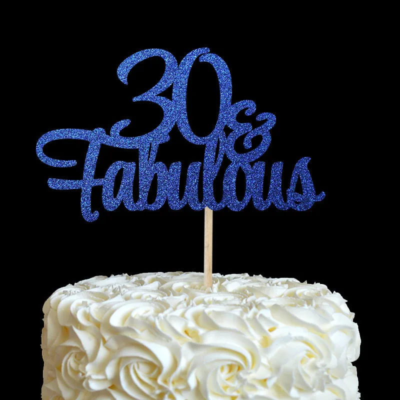 30& Сказочный торт Топпер блеск 30 день рождения украшения 30 юбилей вечерние украшения товары для украшения торта