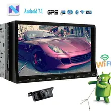 Car dvd player Android 7.1 2 Din Car Radio Video Audio Stereo Wifi Bluetooth GPS Navigation Headunit Rearview Camera included