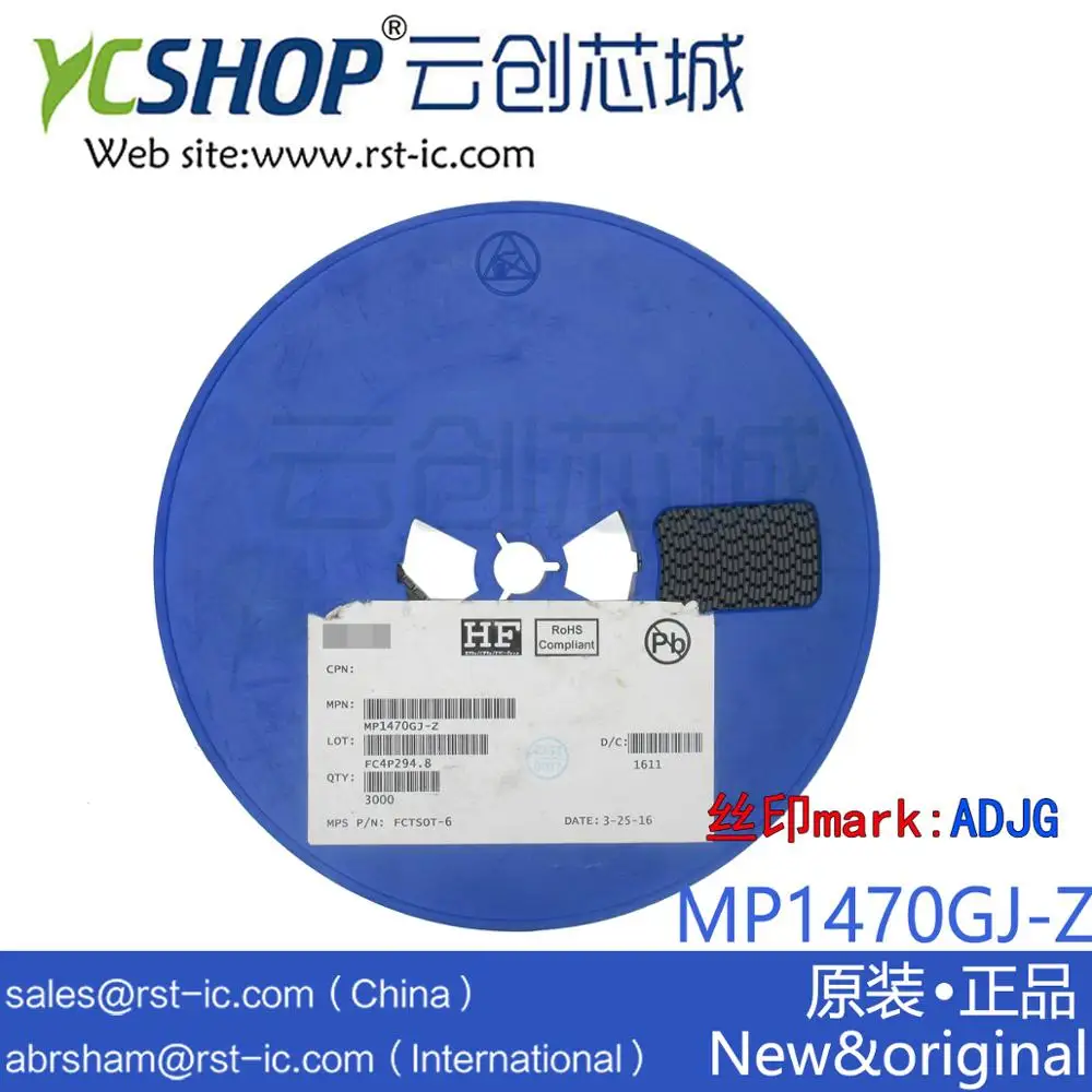 

MP1470GJ-Z MP1470GJ-P MP1470GJ MP1470 marking ADJG ,TSOT-23-6 Switching Voltage Regulators 2A, 16V, 500kHz Sync, Stp-Dwn Cnvrtr