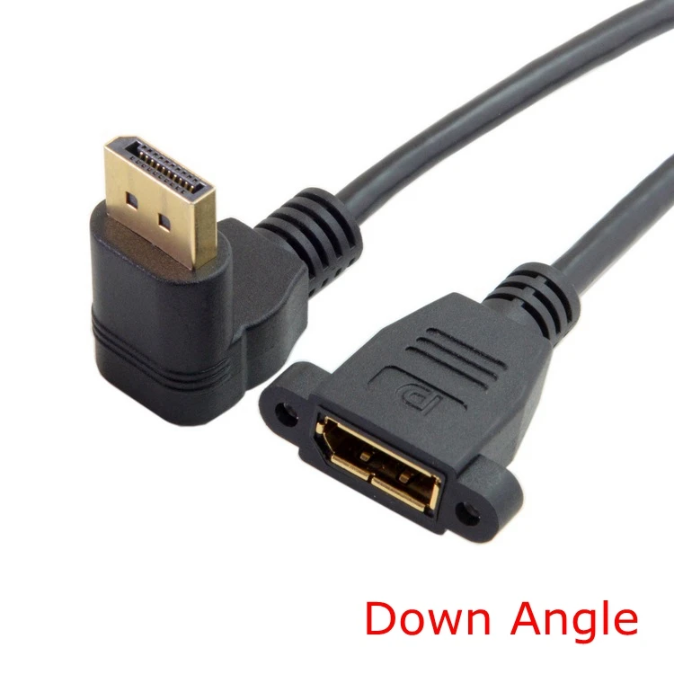 Вверх и вниз влево вправо угловой DisplayPort DP папа к женский с винтовыми отверстиями