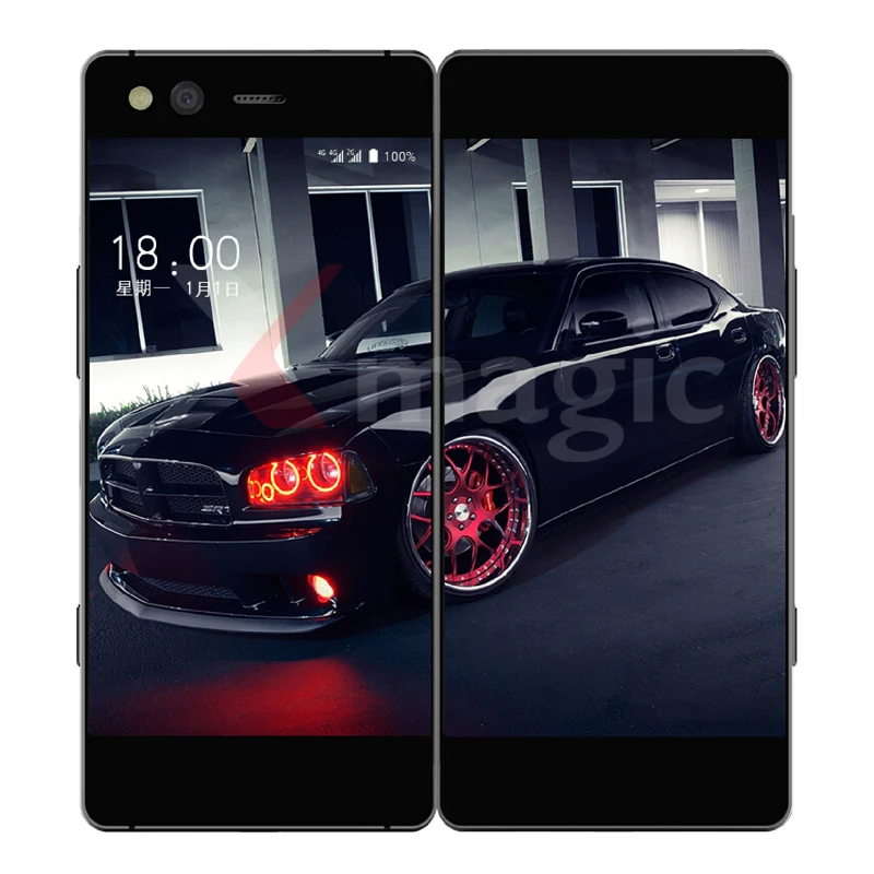 Новое поступление 2018 ZTE AXON M складной смартфон с двойным экраном 5 2 дюйма 4 ГБ/6 ГБ