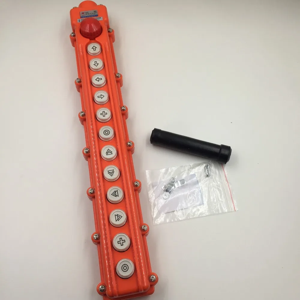 

Factory Supplied Rainproof Crane Hoist 6 Way Pushbutton Switch Pendant Control Station COB-66H