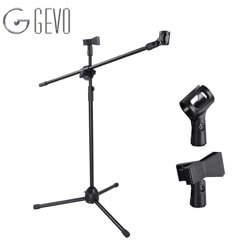 

NB-107 Microphone Stand Holder Professional Dual Clip High Arm Tripod Mount Clamp For Video Recording Wireless Microphone