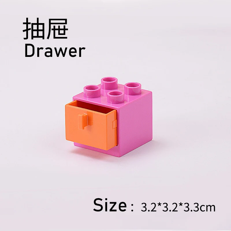 

Legoing Duplo Interesting Building Blocks Bricks Compatible Hot Sale Accessories Figures Drawer Model Baby Birthday Gift Duploe