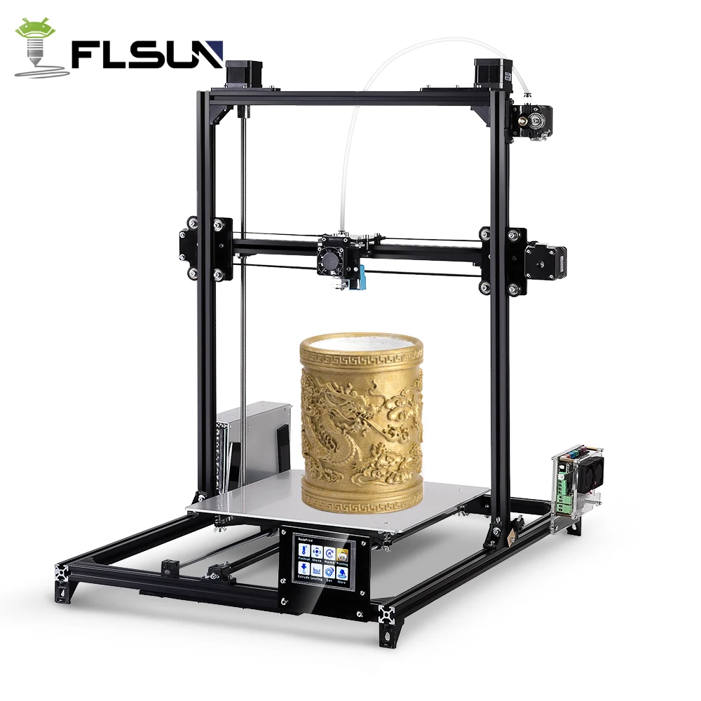 Flsun 3D принтер с металлической рамой, автоматическое выравнивание, набор 3D-принтера DIY с подогревом кровати, одна рулонная нить, бесплатно Flsun 3D принтер с металлической рамой, автоматическое выравнивание, набор 3D-принтера DIY с подогревом кровати, одна рулонная нить, бесплатно