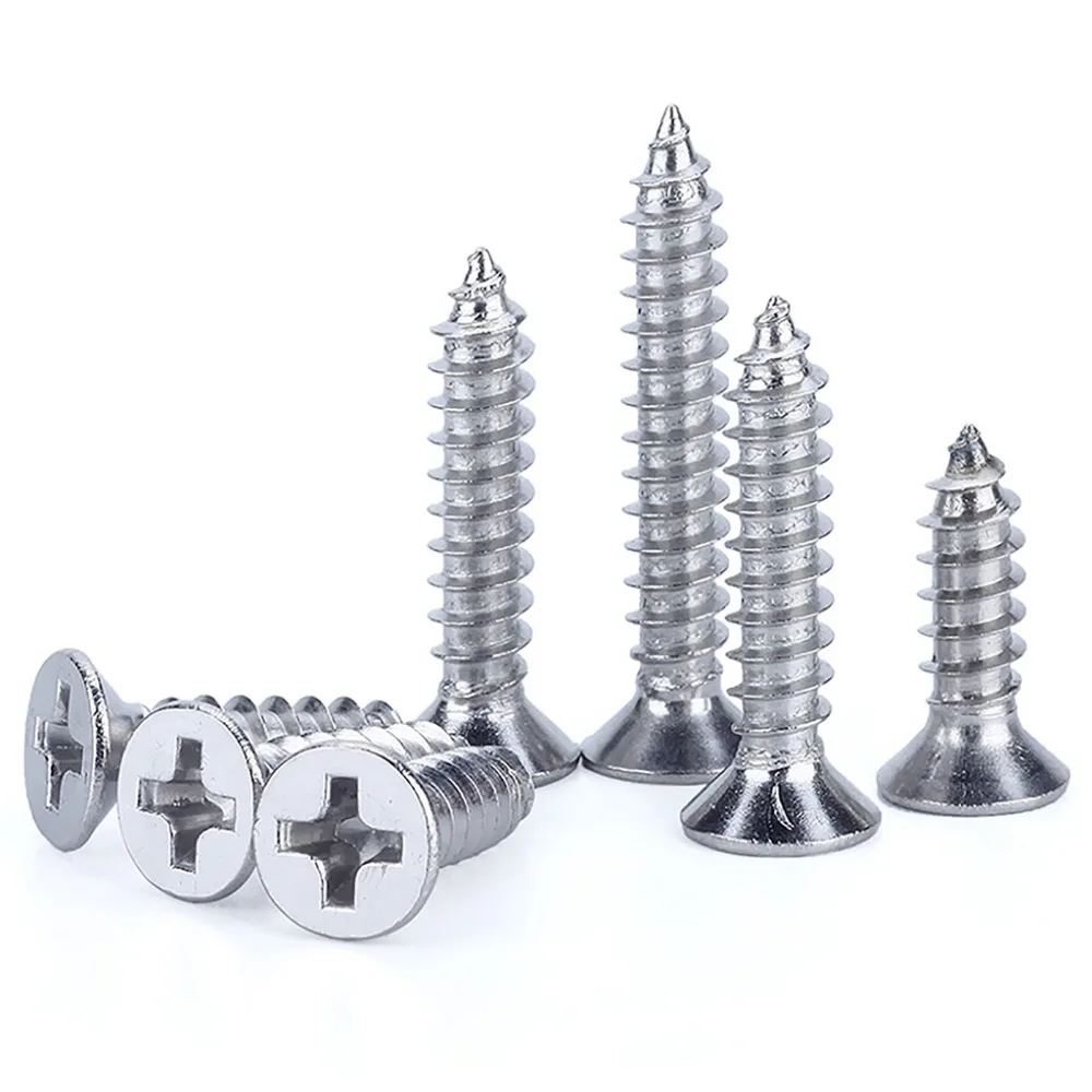 Cross Pan Head Screws 400Pcs Self Tapping Screws Assortment - M2