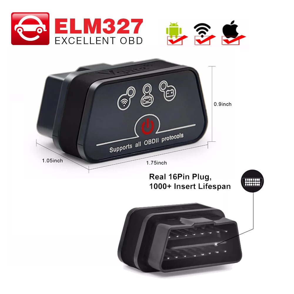 

Vgate ICAR2 wifi mini ELM327 OBD2 Code Reader for IOS iPhone iPad Android ICAR 2 ELM 327 wifi adapter OBD II Diagnostic Tool