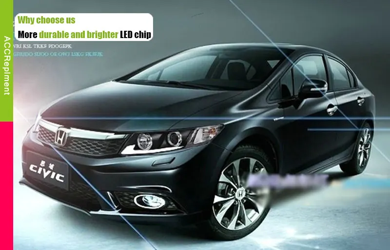 Авто. PRO для Honda Civic головной светильник s парковка 2011- для Honda Civic светодиодный светильник Q5 bi xenon объектив светодиодный светильник для автомобиля