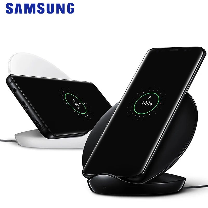 Samsung Оригинальное Быстрое беспроводное зарядное устройство Qi Смарт Быстрая зарядка для iPhone X XR XS 8/Galaxy S9 S8 S10 Plus Note 9/huawei Mate20pro