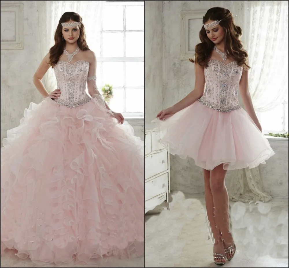 

Real photo 2019 detachable skirts quinceanera dresses vestidos de 15 anos cheap quinceanera gowns vestido de debutante