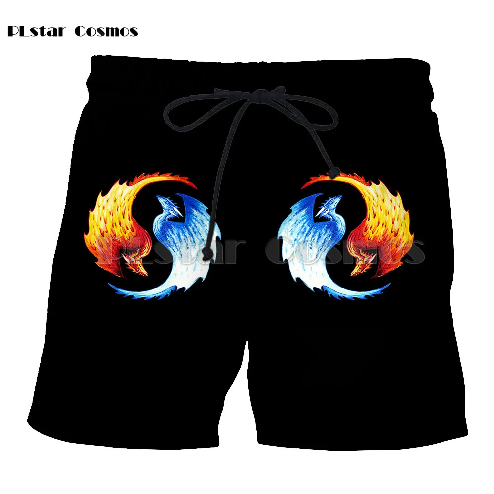 PLstar Cosmos бренд Инь и Ян модная одежда крутой стиль мужские и женские шорты печать 3d шорты плюс размер drop Прямая