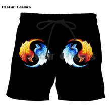 PLstar Cosmos бренд Инь и Ян модная одежда крутой стиль мужские и женские шорты печать 3d шорты плюс размер drop Прямая