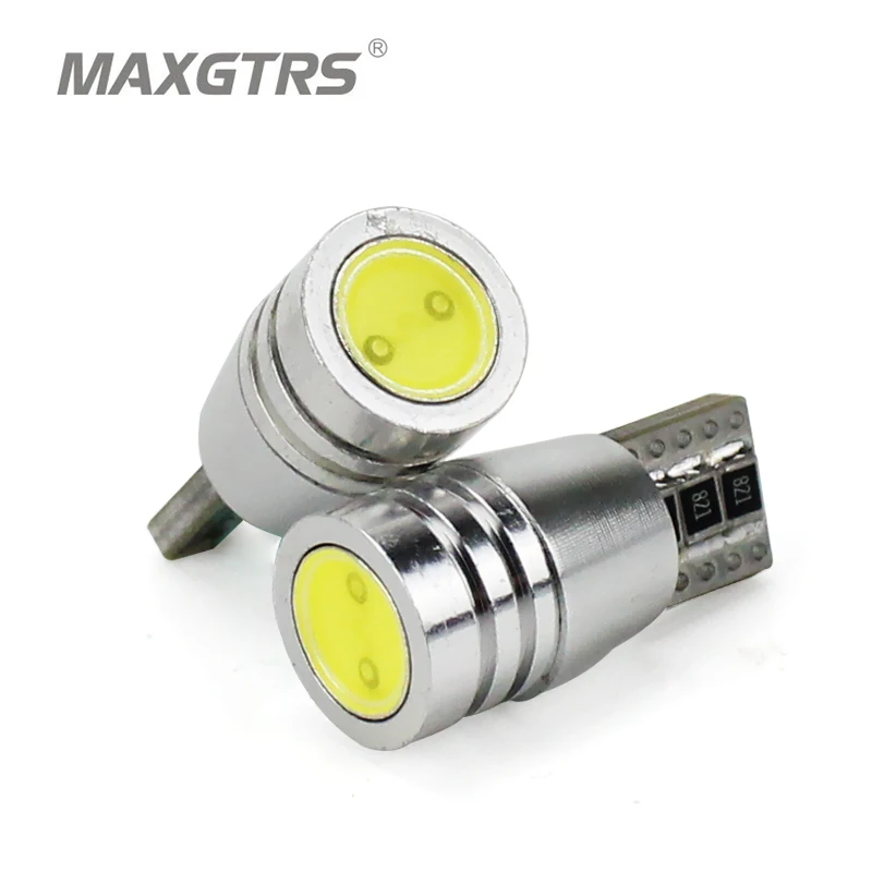 

10x 2017 White T10 168 Canbus No OBC Error 194 W5W Led Car Instrument Wedge Auto Door Instrument Side Marker Tail Lights
