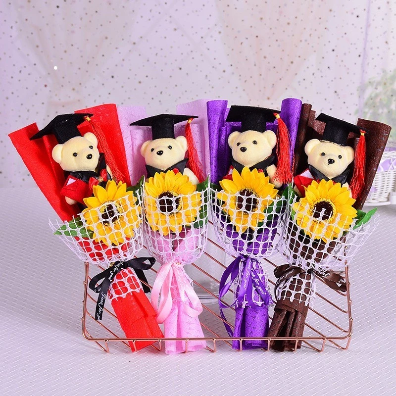 bouquet of stuffed toys