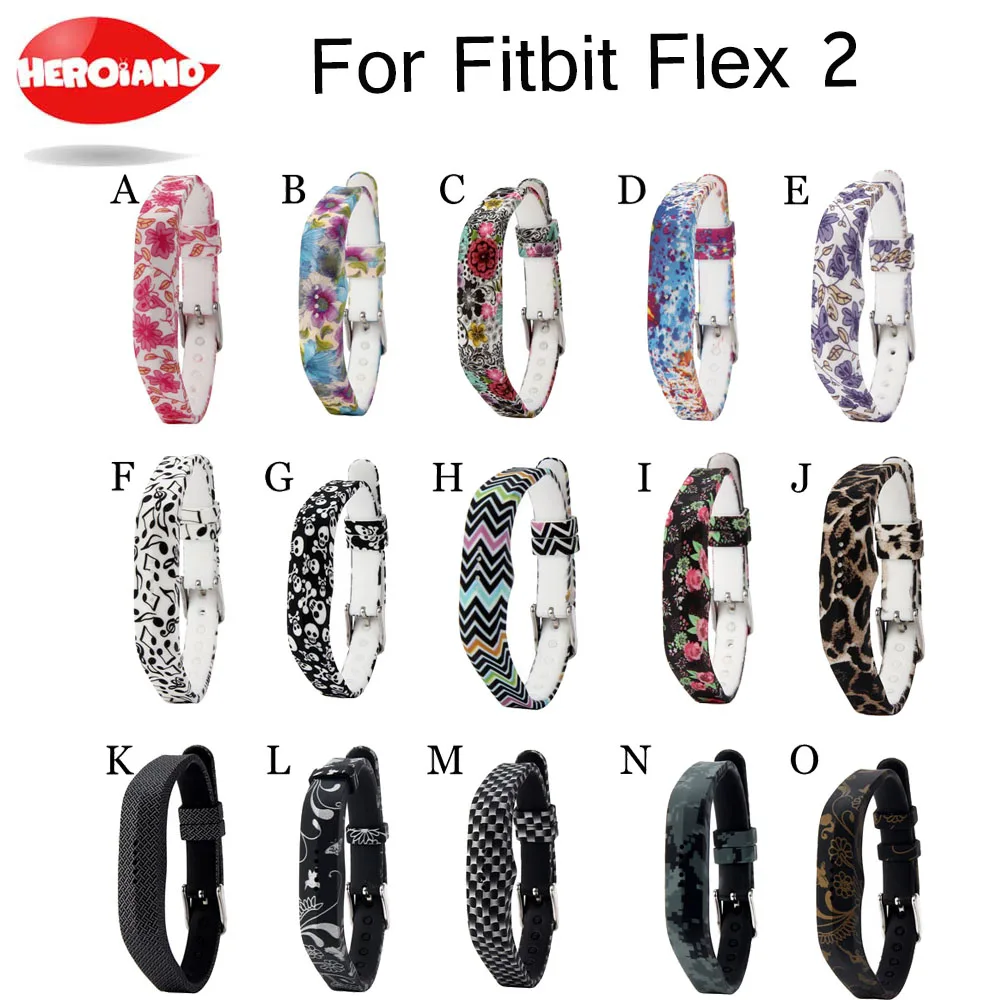 

2018 Soft Silicone Adjustable Watchband Wristband Watch Wrist Band Strap Belt Replacement for Fitbit Flex 2 Flex2 Accessory New