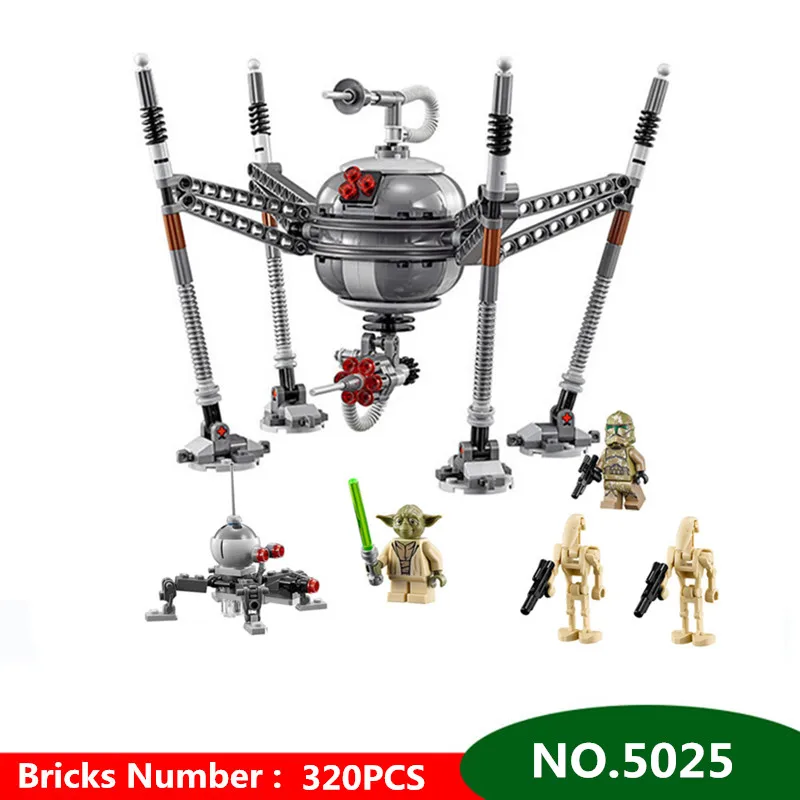 

320pcs Diy Technic Building Blocks Spider Robots Compatible With L Brand Star Wars Bricks Toys For Children Brinquedos