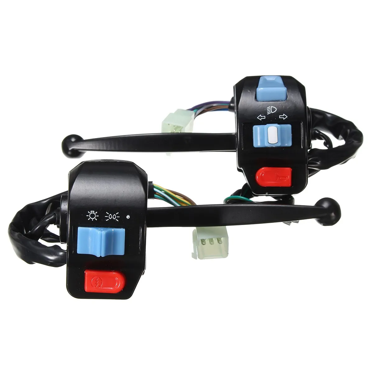 

1 Pair 12V DC PVC&ABS Waterproof Motorcycle Handlebar Switch For Honda/Suzuki/Yamaha