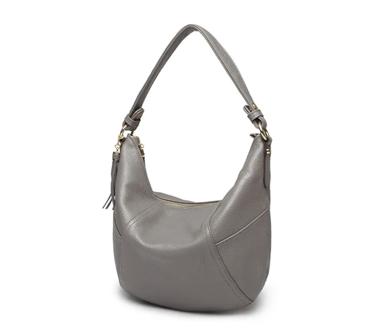 High Quality Genuine Leather Bag Woman Shoulder Bag Real Cow's Skin Bag Fashion HOBO Ladies Crossbody Bag 2018 (8)