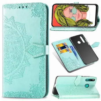 

30pcs/lot For Huawei Nova 5i P20 Lite 2019 Leather Case Embossing Book Style Leather Case For Huawei P Smart Z Y9 Prime 2019