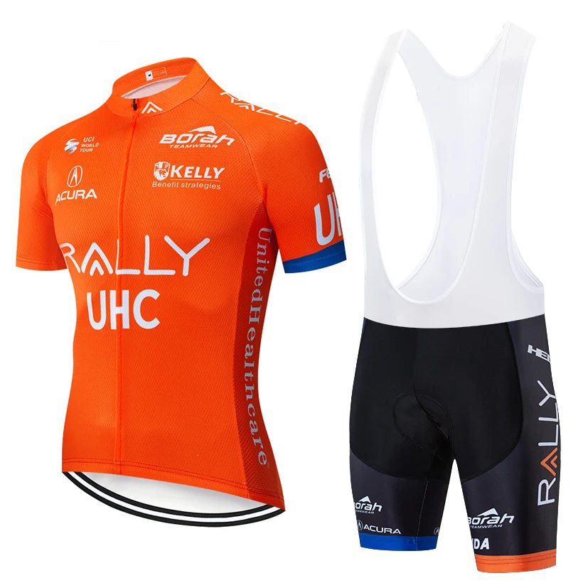 Оранжевый uhc велосипедная майка 20D велосипед шорты костюм Ropa Ciclismo мужские летние быстросохнущие PRO велосипед Майо брюки одежда