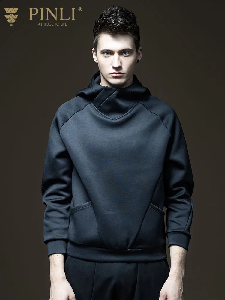 Moletom Moleton Masculino топ из ацетата цельный Pinli изделие простой чистый цвет Мужское