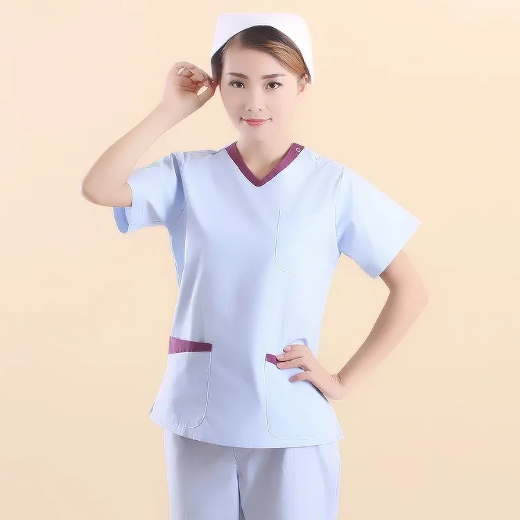 Новое поступление синий цвет Для женщин медицинские Равномерное Скраб стоматологическая клиника салон красоты рабочей одежды Для женщин