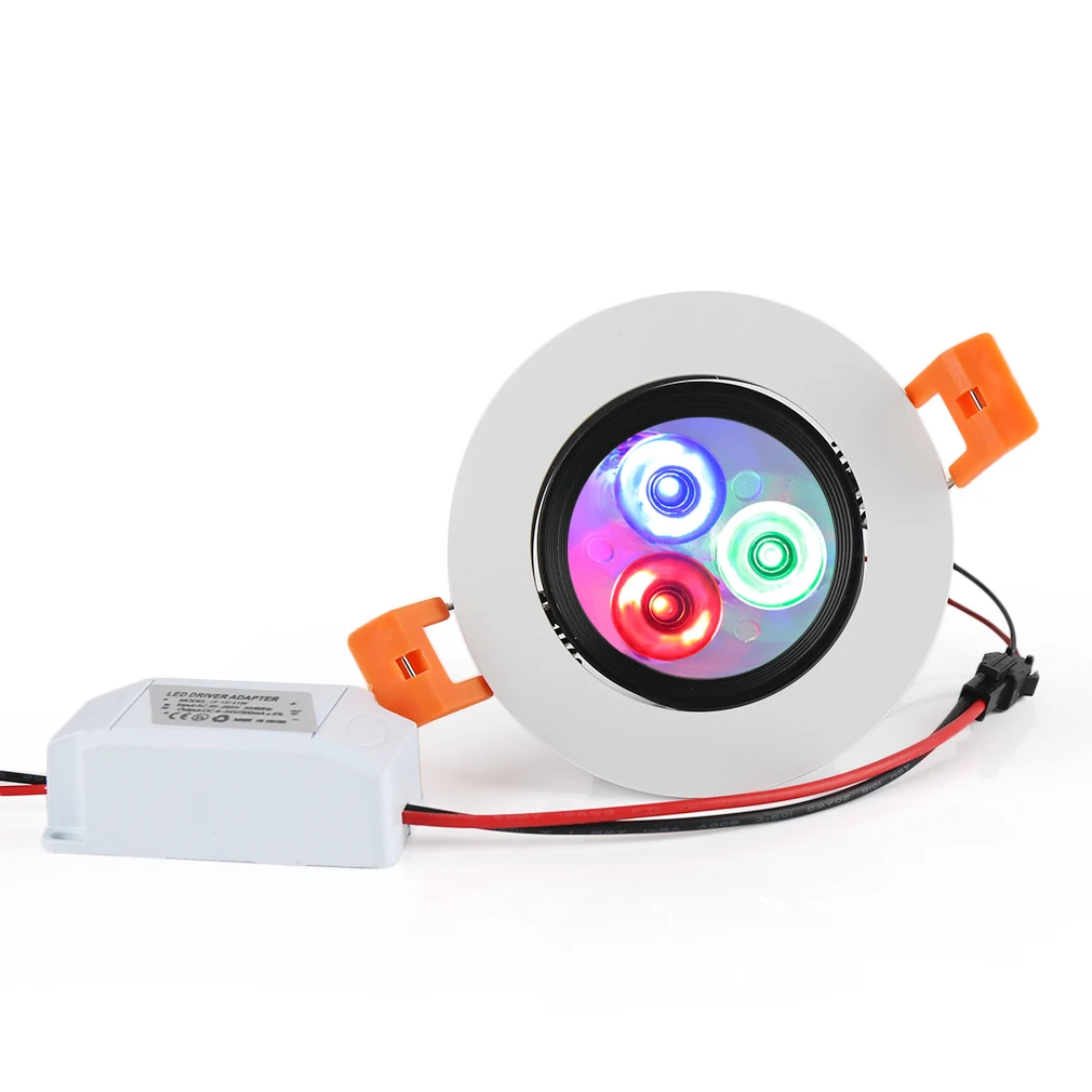 5W RGB LED-светильник с пультом дистанционного управления Точечный светодиодный потолочный светильник для фойе Кухня Спальня светодиодный свет украшения 1/2/6 шт