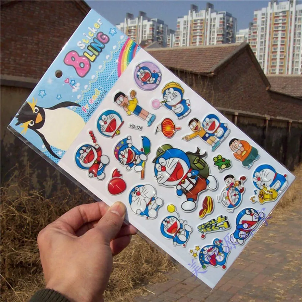 Машинка doraemon яркая наклейка в виде кошки 3D наклейки-пузыри Скрапбукинг для детей
