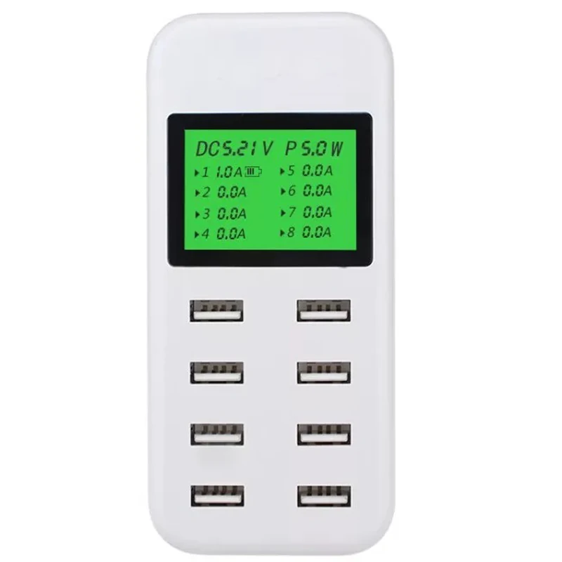 IPhone Android телефон 8 портовый smart usb зарядное устройство многопортовое умное