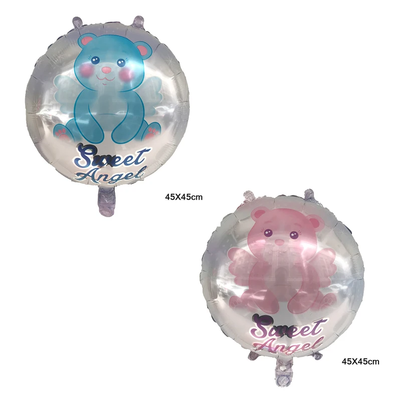 

1pcs/lot 45X45cm Sweet Angel foil balloons bear birthday party decorations kids wedding decoration baby shower party supplies