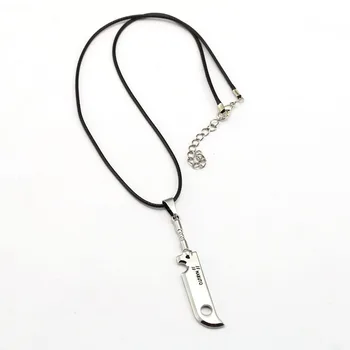 

10pcs/lot Naruto Necklace Momochi Zabuza sword Fashion Rope Pendant fans Gift Hot Anime Jewelry Accessories