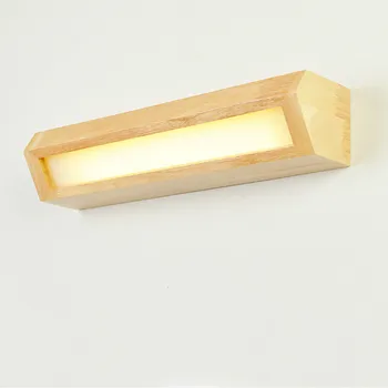 

Led Solid Wood Wall Lamp Living Wall Light Up Down Mirror Headlight Luminarias De Interior Wall Lights For Home Lighting