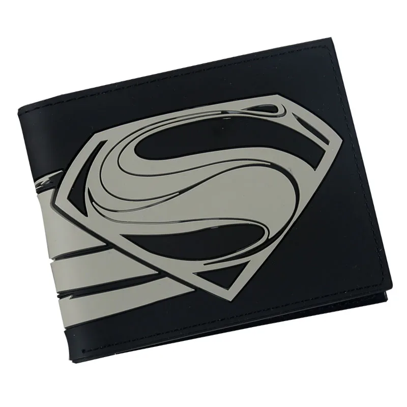 

Anime Comics Superman Wallet Boys' Super hero Bi-fold ID Cash Coin Purse Clutch