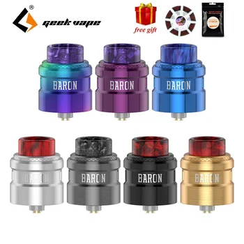 

Free Gift! Original Geekvape Baron RDA Tank with 24mm Dual Post Deck & Multifunction Airflow System E-cig Atomizer VS Zeus Dual