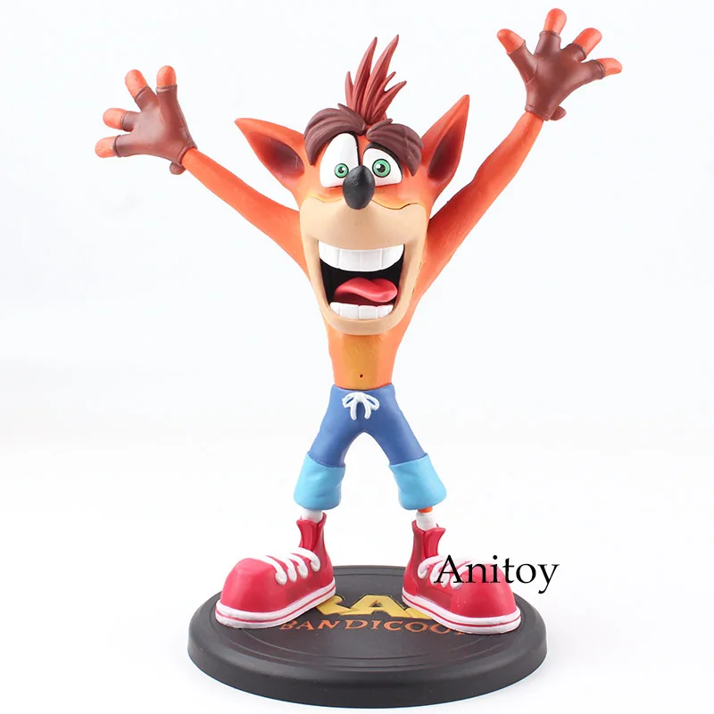 

Anime Crash Bandicoot Action Figure Game Crash 9'' PVC Painted Statue Activision ACT PVC Collectible Model Toys 22.5cm KT4819